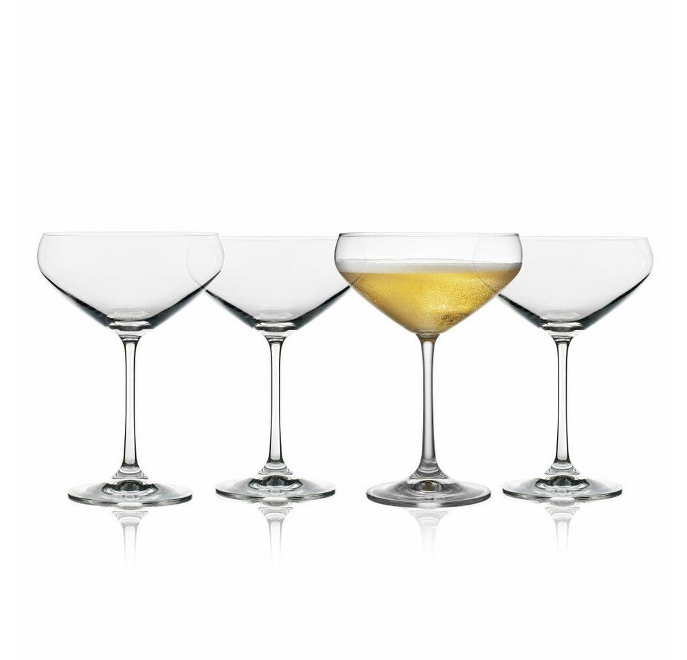 LYNGBY-GLAS Champagnerglas Champagnerschale Juvel 4er Set, Kristallglas von LYNGBY-GLAS
