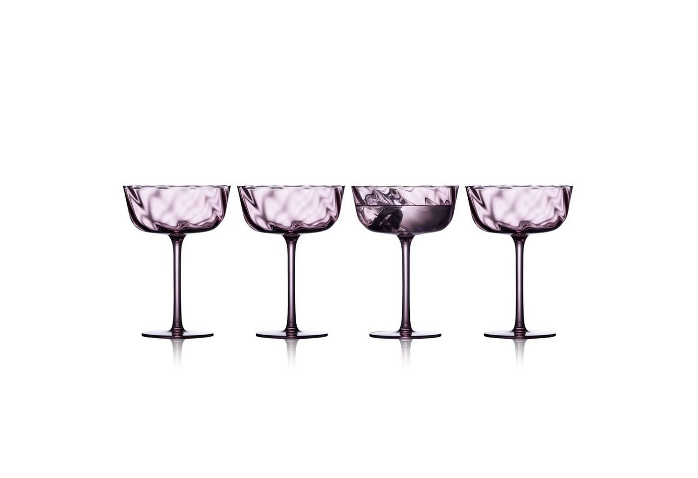 LYNGBY-GLAS Champagnerglas Vienna Purple, Glas von LYNGBY-GLAS