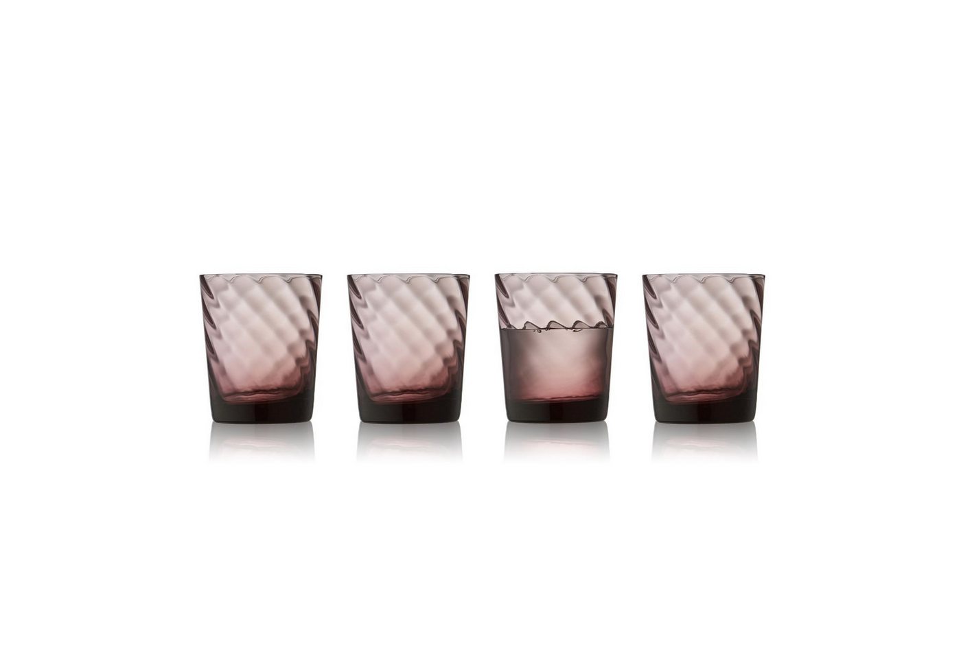 LYNGBY-GLAS Glas Vienna Pink, Glas, 4er Set von LYNGBY-GLAS