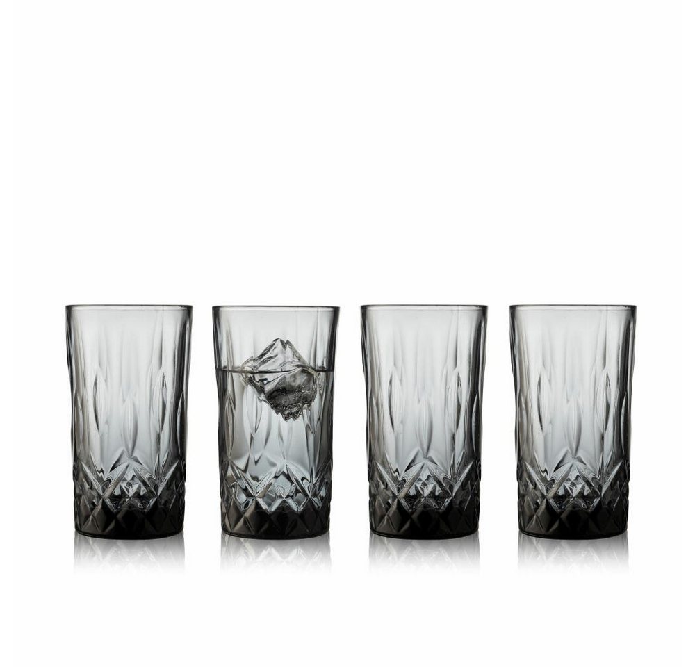 LYNGBY-GLAS Longdrinkglas Highballglas Sorrento 4er Set Smoke, Glas von LYNGBY-GLAS