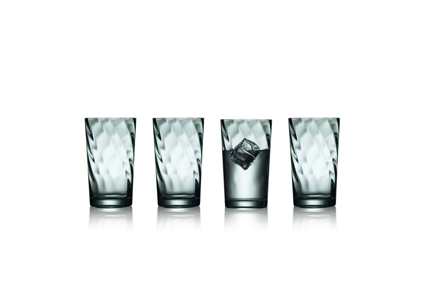LYNGBY-GLAS Longdrinkglas Vienna Grün, Glas, 4er Set von LYNGBY-GLAS