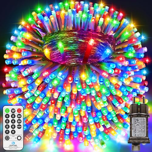 LYNNON LED Lichterkette Außen 30 m 1000 LED Lichterkette Innen 8 Modi mit Fernbedienung Timer Outdoor Wasserdicht für Party Hochzeit Garten Balkon Camping Deko(Bunt) von LYNNON