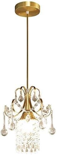 LYOUAE Modern Hängeleuchte Europäische Retro Kristall Pendelleuchte Gebürstetes Gold Finish Kronleuchter Einzelkopf Deckenleuchte LYOUAE Modern Hängeleuchte Europäische Retro Kristall Pendelleuchte Gebürstetes Gold Finish Kronleuchter Einzelkopf Deckenleuchte von LYOUAE