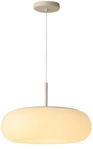 LYOUAE Modern Hängeleuchte Nordic Moderne Pendelleuchten LED Dimmbare Deckenleuchte Milchweiß PE Lampenschirm Kronleuchter Lampe(35cm/15.7in) von LYOUAE