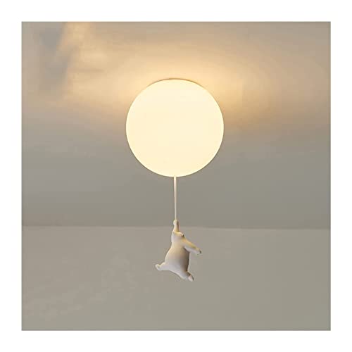 Moderne Deckenleuchte Deckenlampe Cartoon Bären Kronleuchter LED Netter Ballon Deckenleuchte Nordic Polar Bär Pendelleuchte for Kinder Kindergarten Wohnzimmer Schlafzimmer Dekorative Blasenlampe Wohnz von LYOUAE