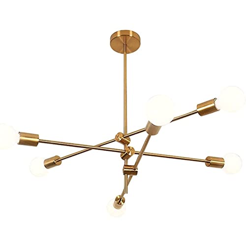 Moderne Hänge Pendelleuchten Sputnik-Kronleuchter aus der Mitte des Jahrhunderts, moderne nordische Pendelleuchte, höhenverstellbar, hängende Deckenleuchte for Restaurant, Schlafzimmer, Esszimmer, Woh von LYOUAE