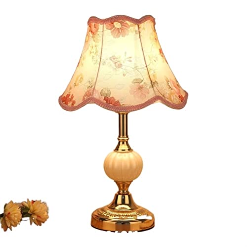 Schlafzimmer-Nachttischlampe Innenkeramiktisch Lampe geschnitzte Rosen weißer Tisch hell warm romantisch kreatives Lesen Schlafzimmer Weinschrank Eingangstisch Lampe Schreibtischlampe Tischlampe ( Col von LYOUAE