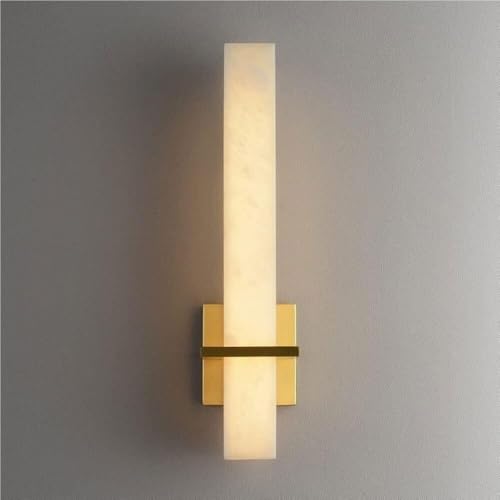 Wandleuchte Innen Wandlampe Mid Century Messing Wandleuchte Linear Marmor Badezimmer Wandleuchte Indoor Nachttisch Wandhalterung von LYOUAE