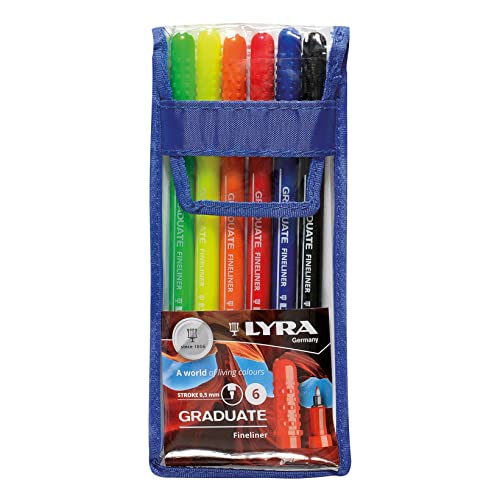 LYRA, Fineliner, Mehrfarbig, 16.5 x 1.2 x 7.5 cm, 6-Einheiten von LYRA