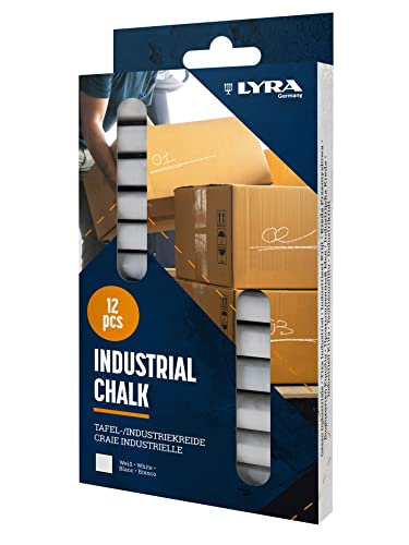 LYRA Industriekreide/Tafelkreide, weiß, Schachtel mit 12 Kreiden LYRA Industriekreide/Tafelkreide, weiß, Schachtel mit 12 Kreiden von LYRA