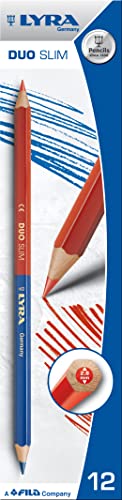 Lyra L2920101, LYRA DUO Markierstift rot/blau SLIM, Markierstift in Profi-Ausführung, ideal für Markierungen im und um den Sanitärbereich, Box mit 12 Stück Lyra L2920101, LYRA DUO Markierstift rot/blau SLIM, Markierstift in Profi-Ausführung, ideal für Markierungen im und um den Sanitärbereich, Box mit 12 Stück von LYRA