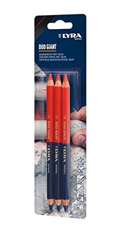 Lyra L2938002-10-1 Blister Duo Giant rot/blau 3 STK 10 Stück Marker, Farbe von LYRA