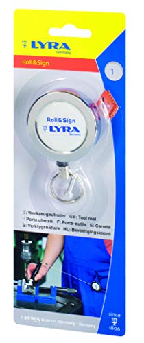 Lyra Werkzeughalter roll&Sign, Marker, Werkzeughalterung mit Stahlseil, Werkzeug-JoJo, 120 cm lang – 7608001 von Lyra