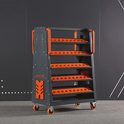 CNC Tool Holder Heavy Duty for CAT40, BT40 Tool Holders Cart Double-Sided Storage HSK63-100CAP von LYREIGN