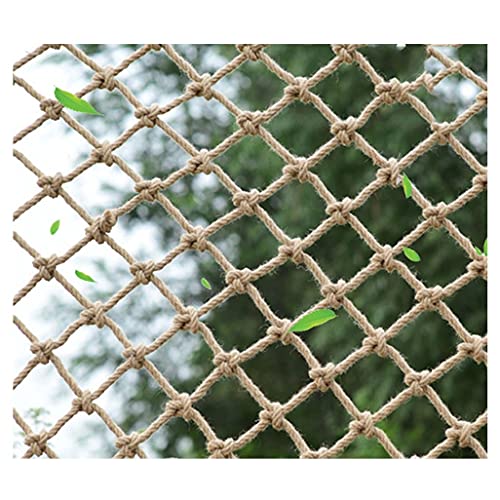 LYRZJJ Sicherheitsnetze Baby Safety Net Handgewebt Hanf Seilnetze 8mm * 12 cm Dekorative Netze Treppen Balkon Kinder Klettern Netto Hanf Seil Net (Colour:Gelb,Size:1x1m/3.28x3.28ft) von LYRZJJ