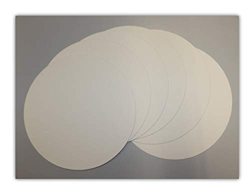 LYSCO 10 Stück Tortenuntersetzer, Pappe rund Ø 28cm weiß mit glattem Rand Tortenplatten kompostierbar von LYSCO