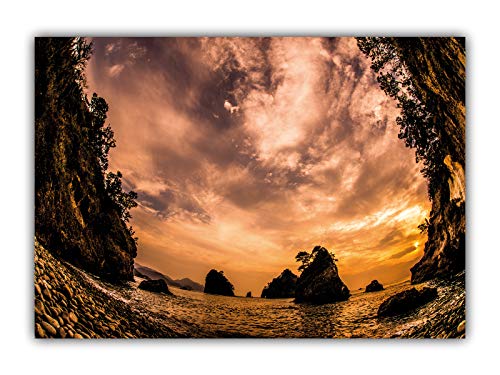 LYSCO XXL Poster 100 x 70cm (F-242) Sonnenuntergang am Meer (Lieferung gerollt!) von LYSCO