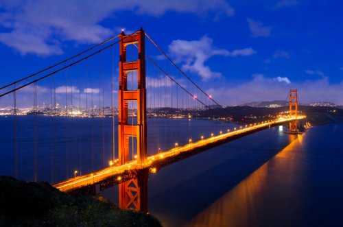 XXL Poster 100 x 70cm (S808) Golden Gate Bridge, San Fransisco - Kalifornien (Lieferung gerollt!) von LYSCO