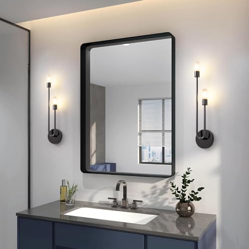 LYSDjia Wandleuchte Beleuchtung Schminktischlampe nordischer Stil Moderne goldene Wandlampe kreative 2 Licht Wandlampe mit Glasschirm Schlafzimmer Wohnzimmer Nachttisch Badezimmer Flur Wandleuchte (C von LYSDjia