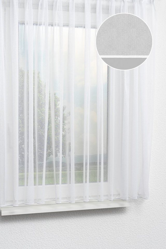 LYSEL® Gardine nstore Pia (1 St), transparent, HxB 120x300cm von LYSEL®