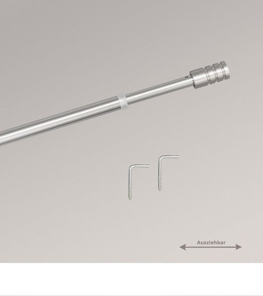 Gardinenstange Vitragenstange Zylinder, LYSEL®, L 40-65 cm von LYSEL®