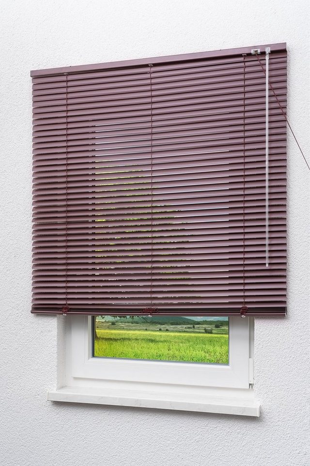 Jalousie Alu 25mm Aubergine, LYSEL®, HxB 240x90cm von LYSEL®