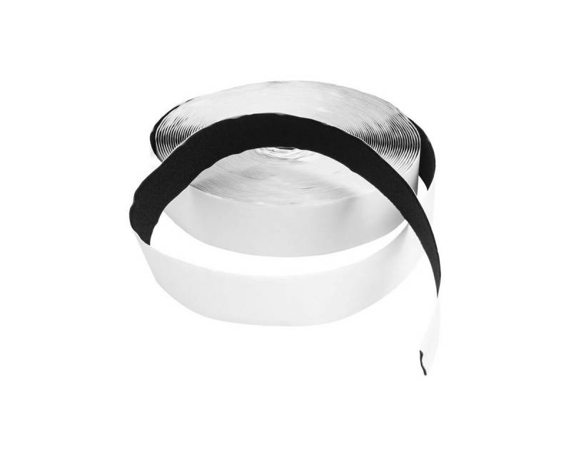 LYSEL® Klettband Klettband Flauschband selbstklebend Hotmelt Universalkleber schwarz Br, (14-St), 14000 x 25 mm [L x B] von LYSEL®