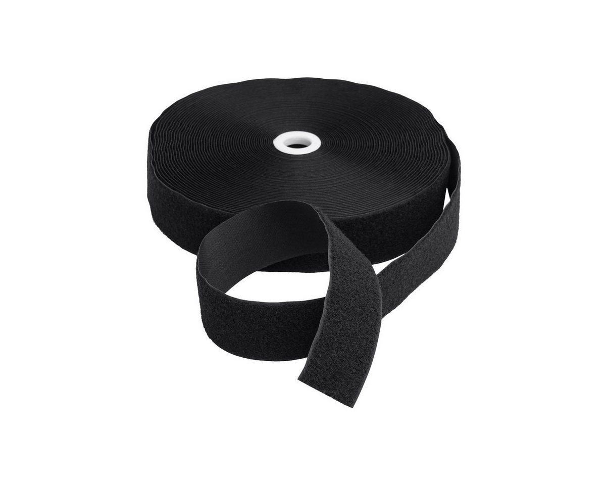 LYSEL® Klettband Klettband zum Nähen schwarz Flauschband Breite 38mm VE 10 Meter, (10-St), 10000 x 38 mm [L x B] von LYSEL®