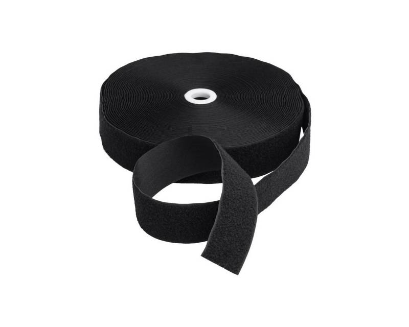 LYSEL® Klettband Klettband zum Nähen schwarz Flauschband Breite 38mm VE 10 Meter, (10-St), 10000 x 38 mm [L x B] von LYSEL®