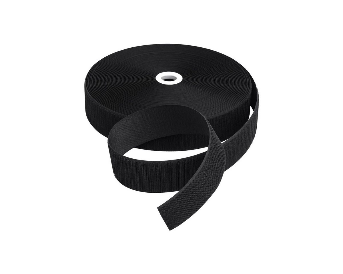 LYSEL® Klettband Klettband zum Nähen schwarz Hakenband Breite 20mm VE 18 Meter, (18-St), 18000 x 20 mm [L x B] von LYSEL®