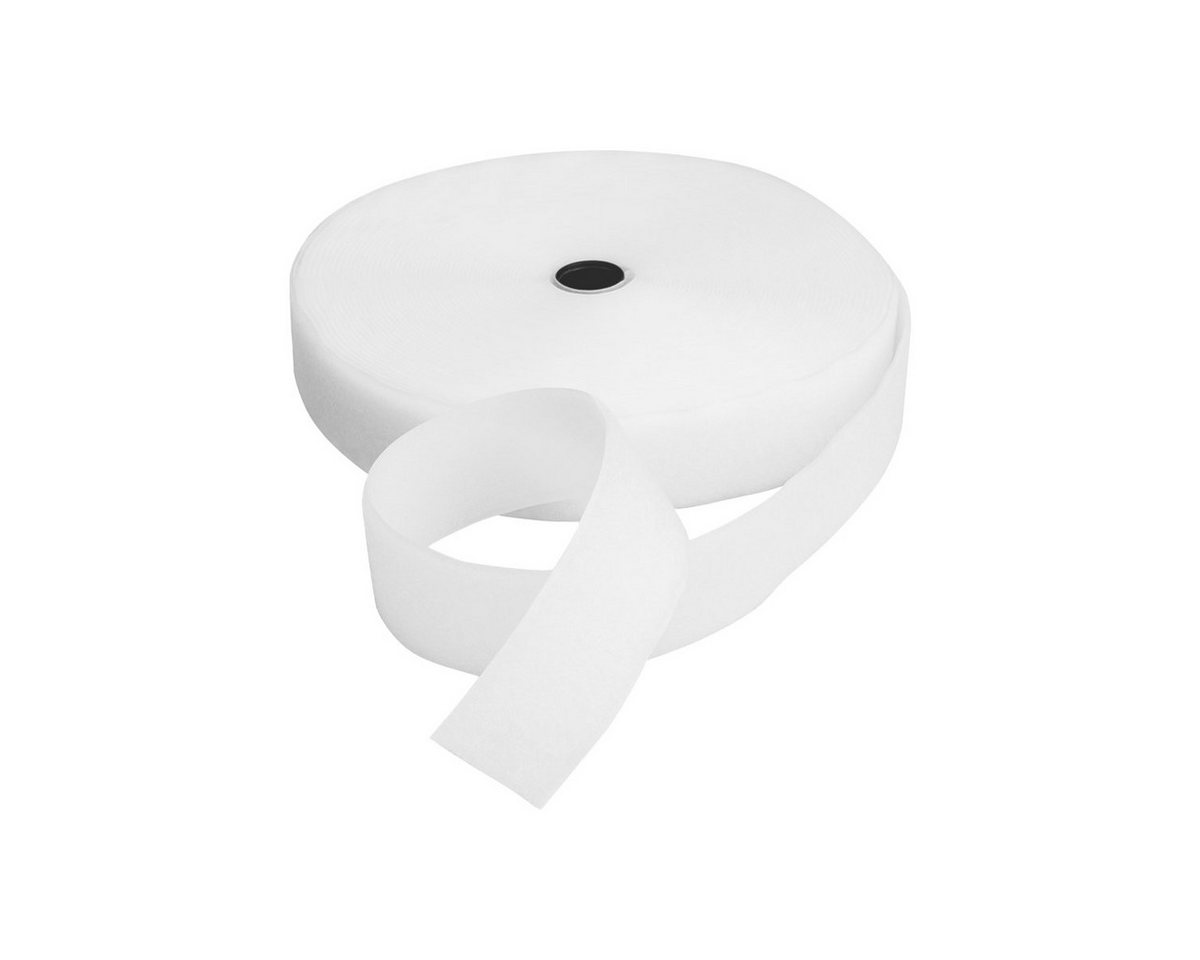 LYSEL® Klettband Klettband zum Nähen weiß Flauschband Breite 30mm, (11-St) von LYSEL®