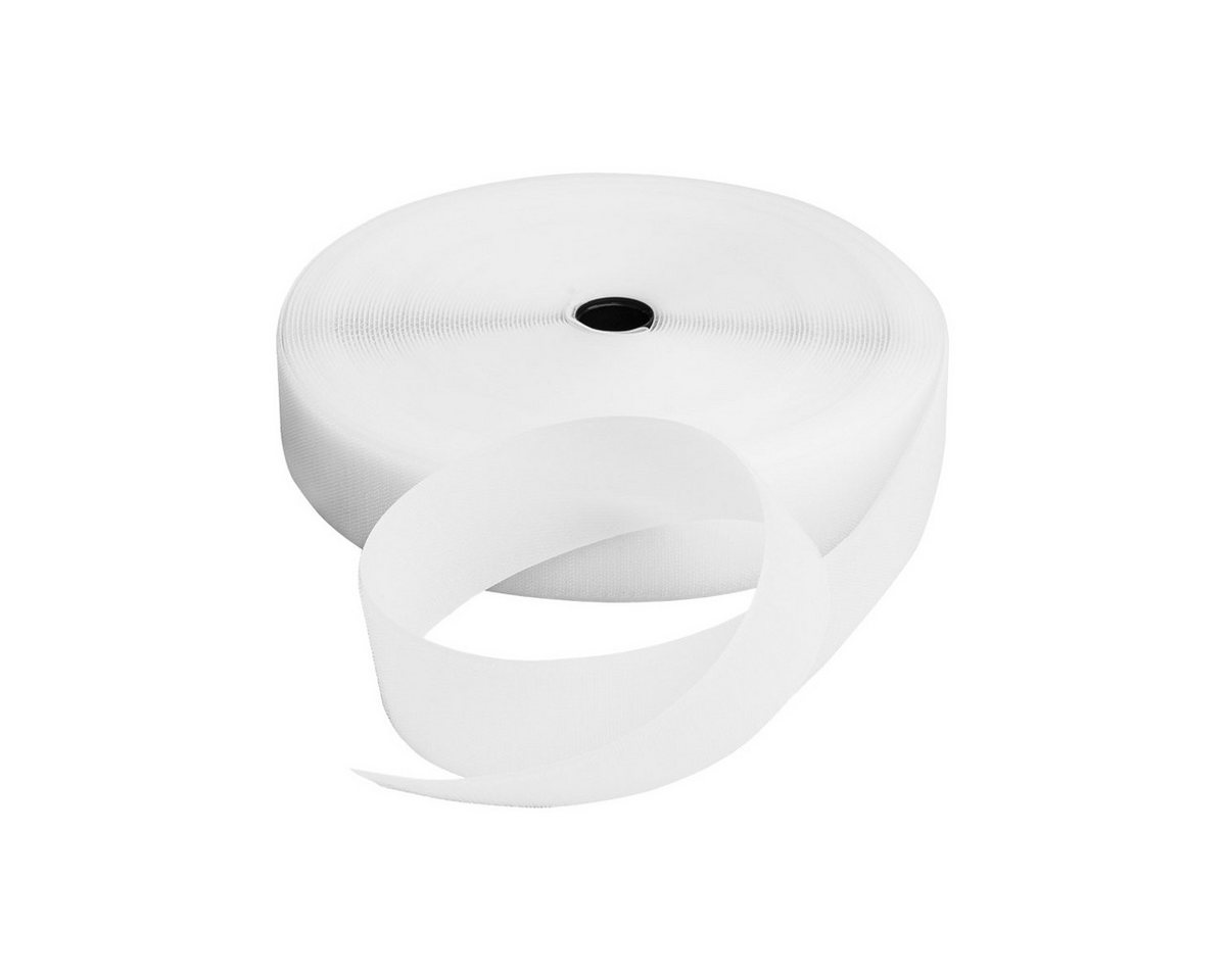 LYSEL® Klettband Klettband zum Nähen weiß Hakenband Breite 20mm VE 12 Meter, (12-St), 12000 x 20 mm [L x B] von LYSEL®