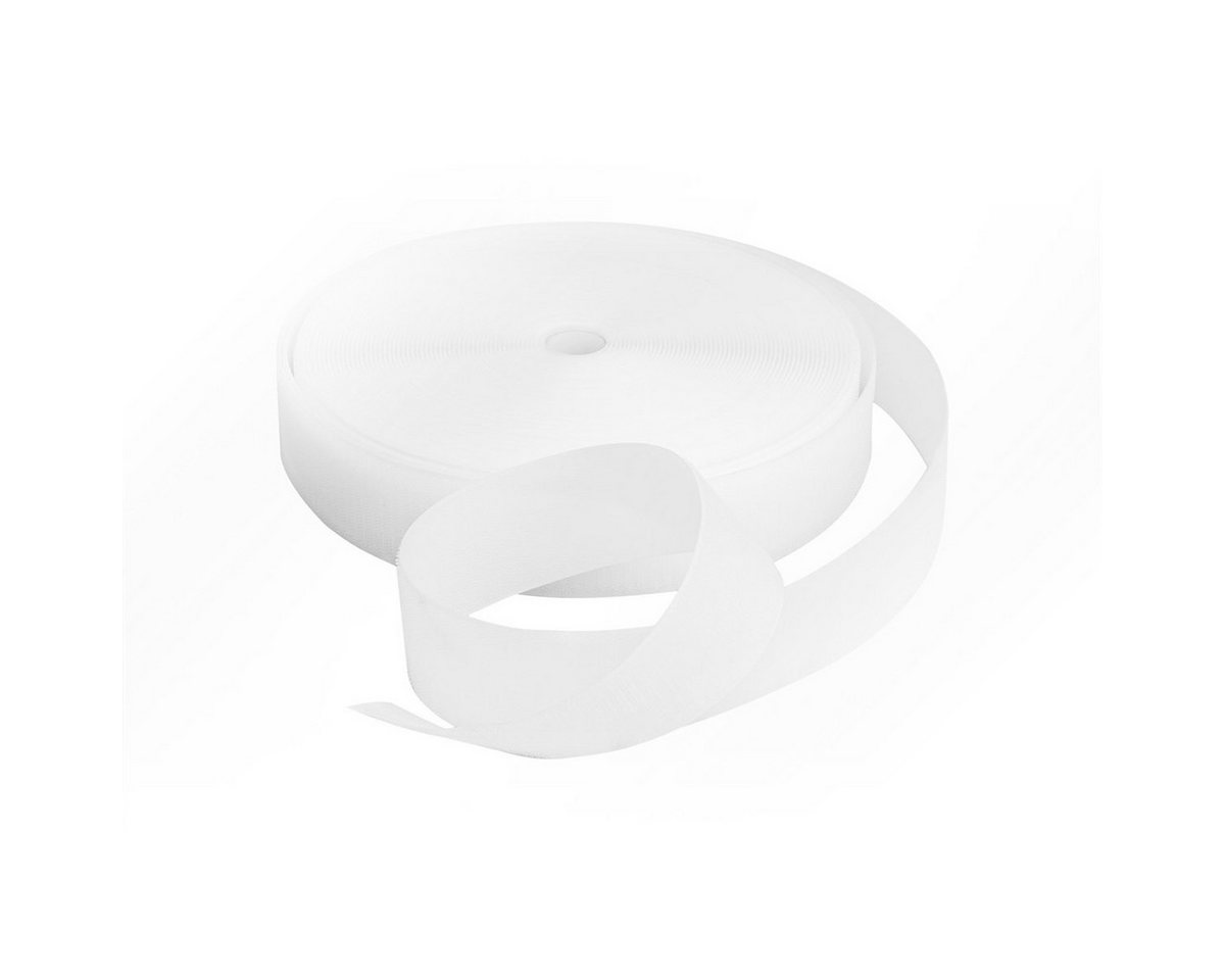 LYSEL® Klettband Klettband zum Schweißen HF weiß Hakenband Breite 20mm VE 12 Meter, (12-St), 12000 x 20 mm [L x B] von LYSEL®