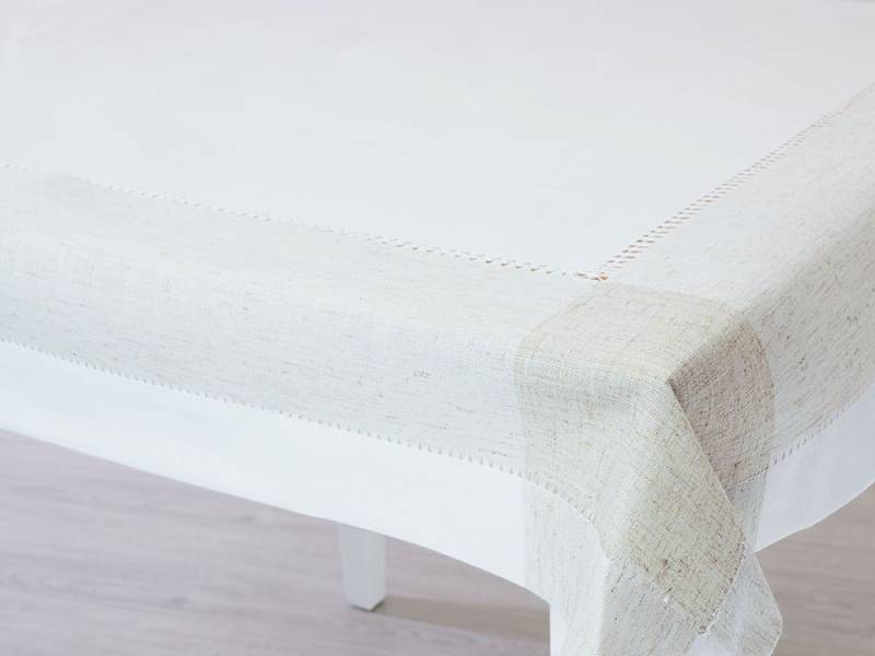 LYSEL® Tischdecke Leinengewebe (1-tlg), LxHxB 130x130x225cm von LYSEL®