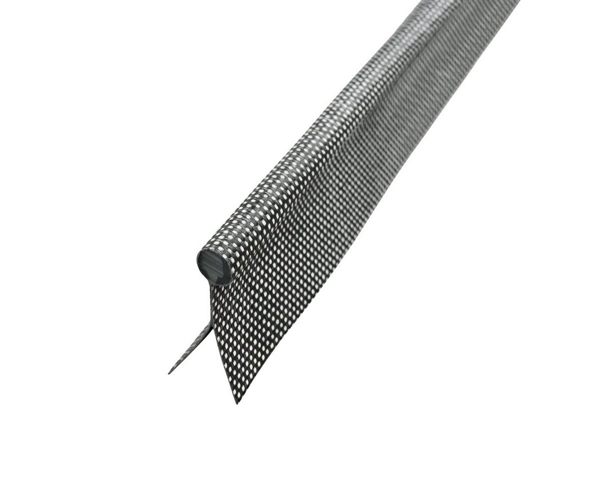 LYSEL® Versteifungsband Kederband 7,50mm doppelfahnig anthrazitgrau, (9-St), 9000 mm [L] von LYSEL®