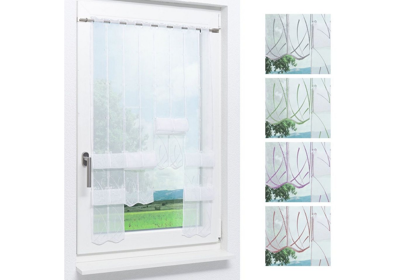 Panneaux Abstrakta, LYSEL®, (1 St), transparent, HxB 145x46.8cm von LYSEL®