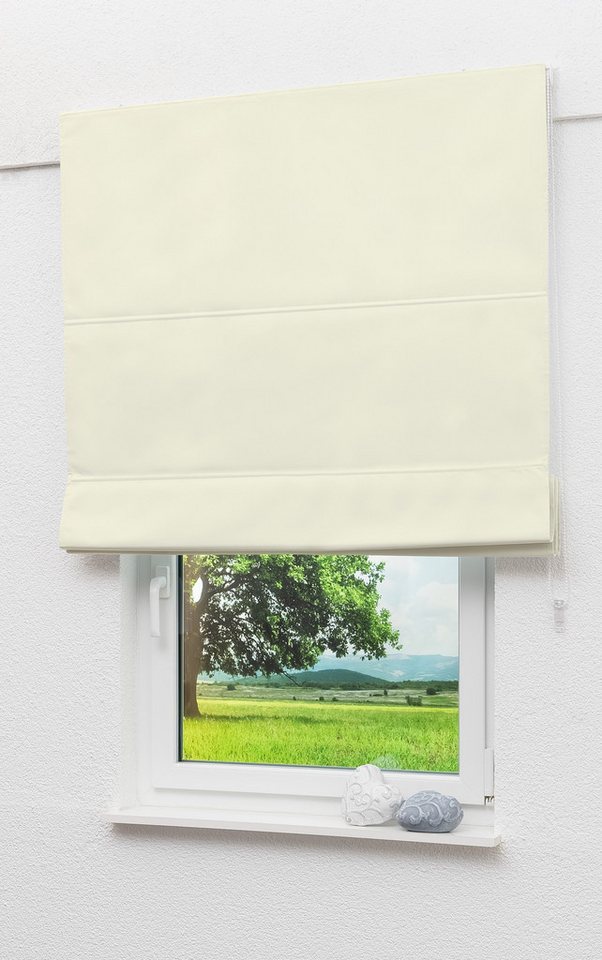 LYSEL® Raffrollo abdunkelnd Beige, HxB 180x80cm von LYSEL®