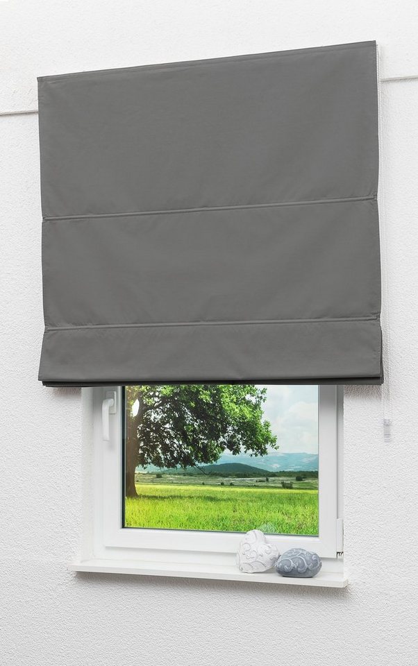 LYSEL® Raffrollo abdunkelnd Grau, HxB 170x80cm von LYSEL®