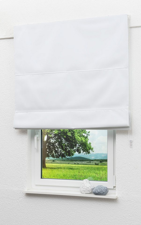LYSEL® Raffrollo abdunkelnd Weiß, HxB 170x80cm von LYSEL®