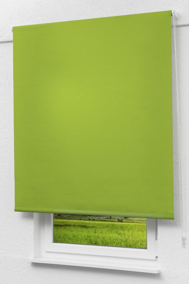 Rollo Basisrollo Tageslicht Apfelgrün, LYSEL®, blickdicht, HxB 175x102.5cm von LYSEL®