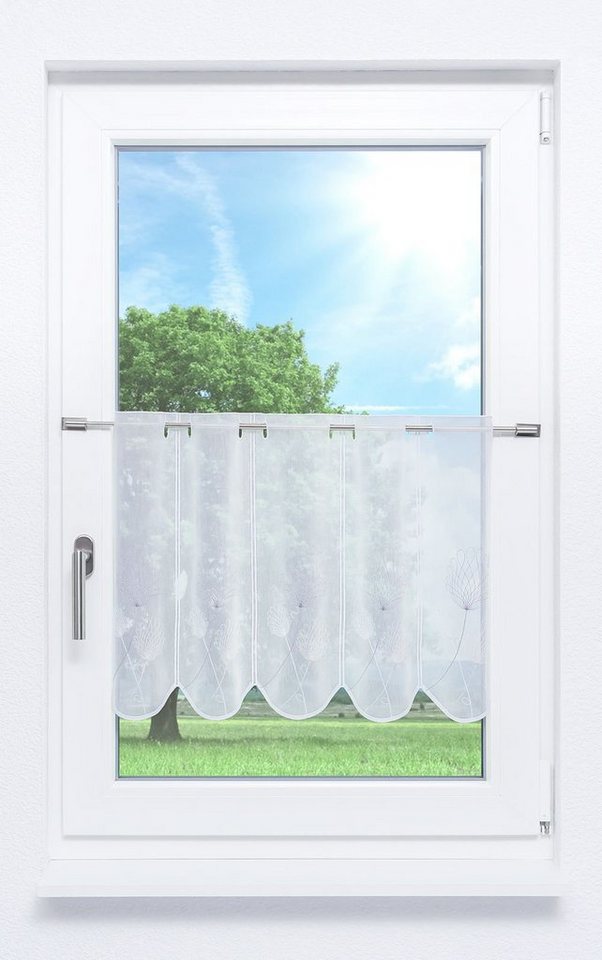 LYSEL® Scheibengardine Allium, (1 St), transparent, HxB 45x48cm von LYSEL®