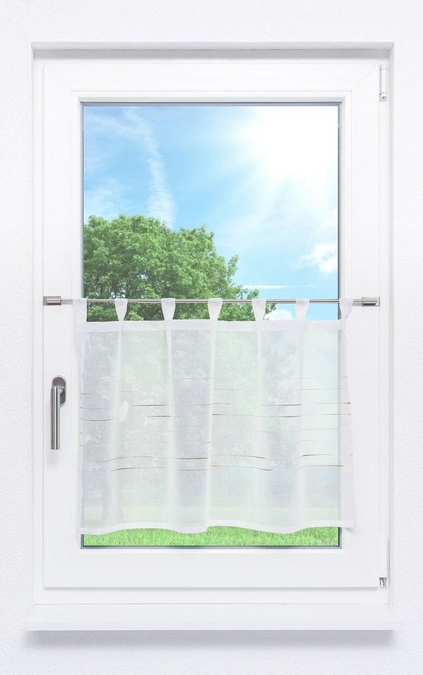 LYSEL® Scheibengardine Micaela, (1 St), transparent, HxB 50x140cm von LYSEL®