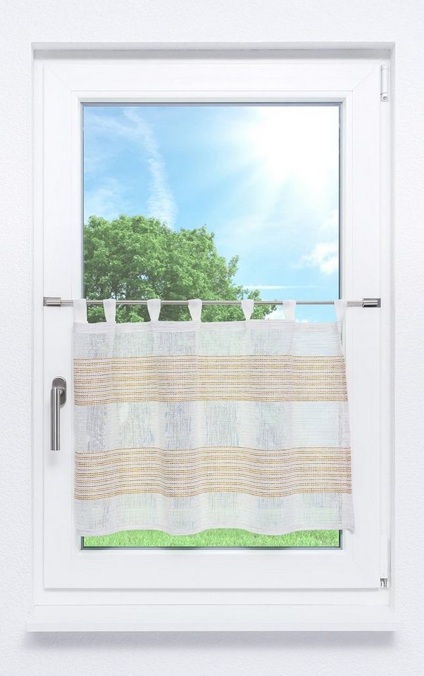 LYSEL® Scheibengardine Teresa (1 St), halbtransparent, HxB 50x140cm von LYSEL®