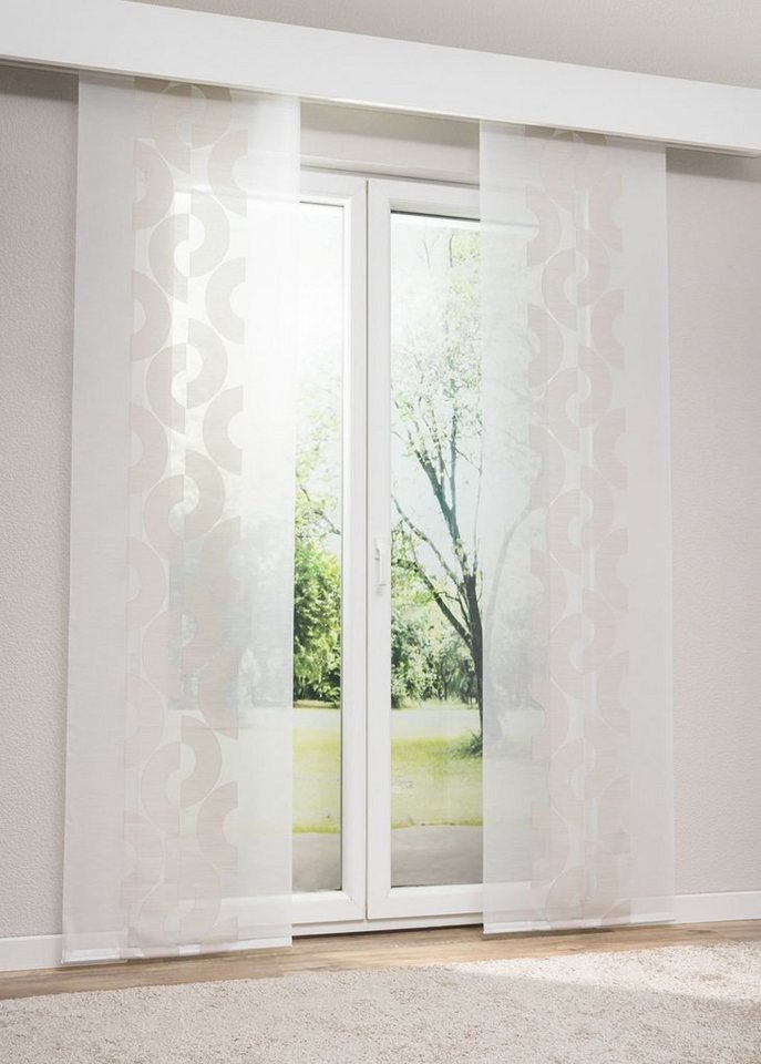 Schiebegardine Andoany, LYSEL®, (1 St), halbtransparent, HxB 245x60cm von LYSEL®