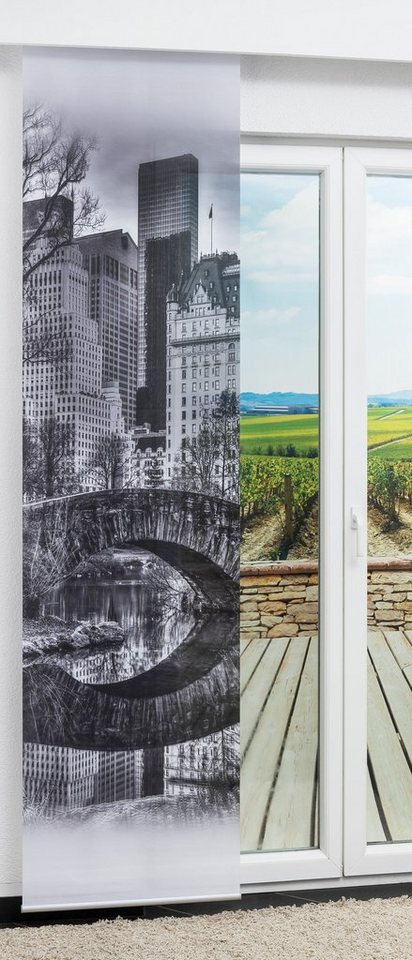 LYSEL® Schiebegardine Großstadt (1 St), blickdicht, HxB 245x60cm von LYSEL®