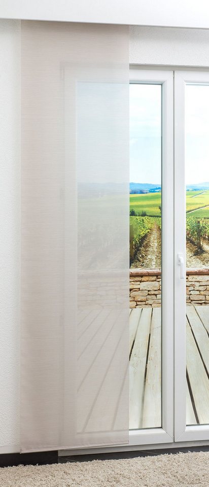 LYSEL® Schiebegardine Small Stripes (1 St), transparent, HxB 245x60cm von LYSEL®