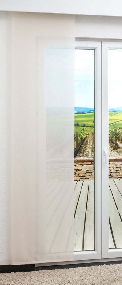 LYSEL® Schiebegardine Small Stripes (1 St), transparent, HxB 245x60cm von LYSEL®