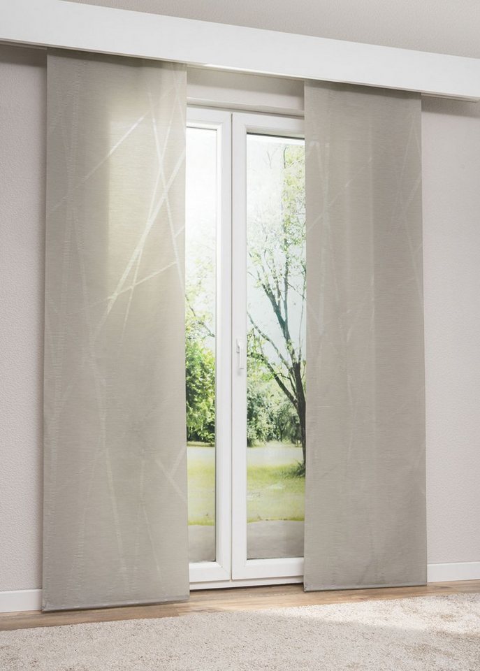 LYSEL® Schiebegardine Toliara (1 St), transparent, HxB 245x60cm von LYSEL®