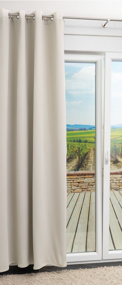 LYSEL® Verdunkelungsvorhang Ösenschal Iso Verdunklung (1 St), abdunkelnd, HxB 245x135cm von LYSEL®