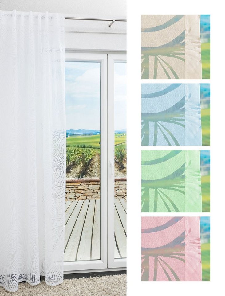 Vorhang Cecelia, LYSEL®, (1 St), transparent, HxB 245x140cm von LYSEL®